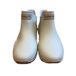 Weimuta Waterproof Rubber Ankle Boots Tan Size 38